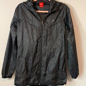 NIKE AIR Windbreaker Jacket Vintage Running Hoodie Cement Print Jordan | Unisex
